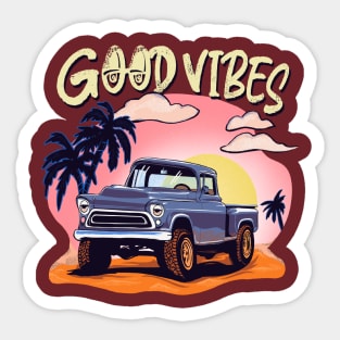 Good vibes truck Sticker